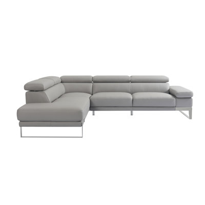 Dakota 2 - Piece Leather Chaise Sectional