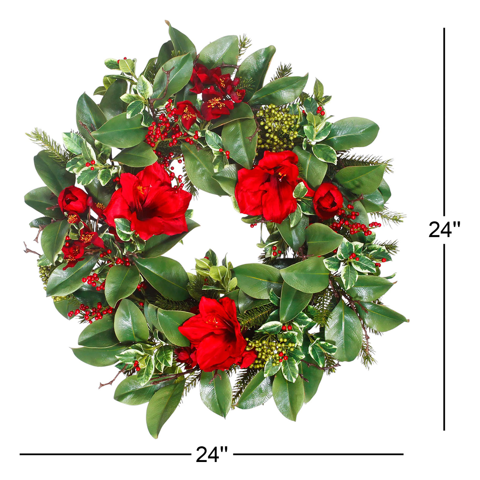 24'' Polyester Wreath
