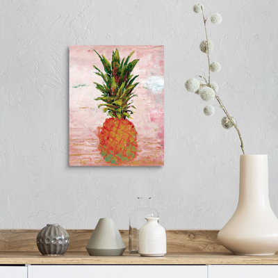 " Painted Pineapple II " by Marie Elaine Cusson Painting Print