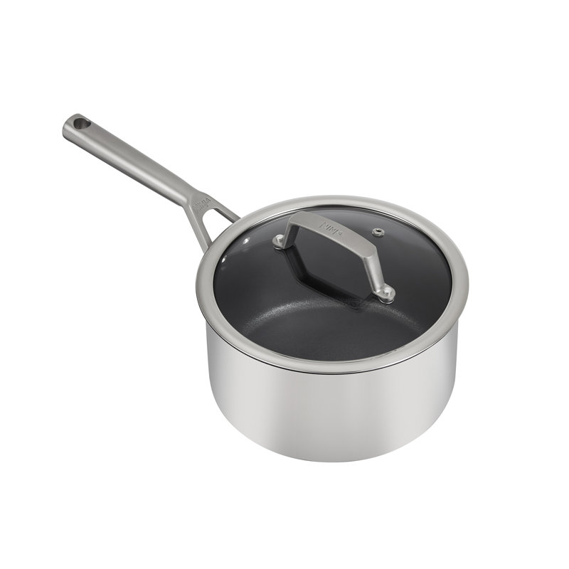 Ninja ZEROSTICK Stainless Steel Saucepan with Lid, 20cm
