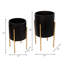 Ensemble de 2 pots à fleurs Aideen pour l'intérieur et l'extérieur - ensemble de 2-720860947