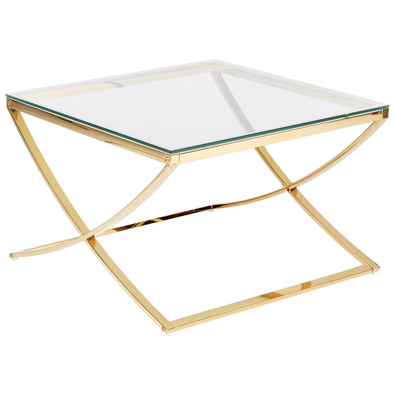 Abidur 120cm Glass Top Console Table