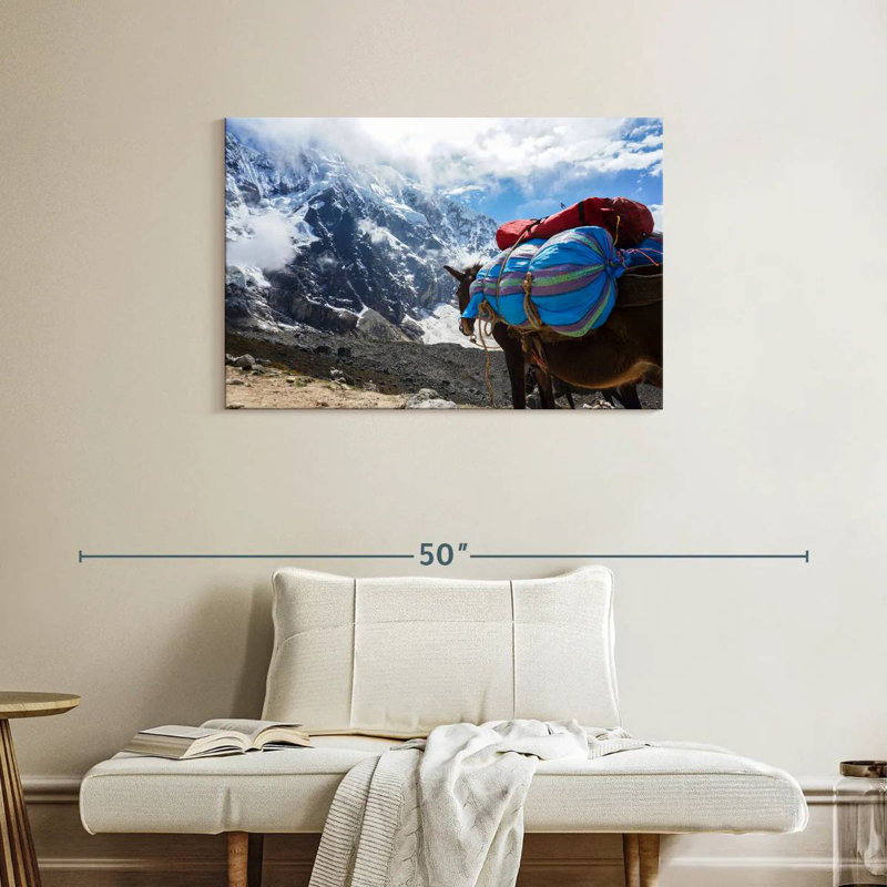 Peruvian Mountain Donkey, 24" H x 36" W