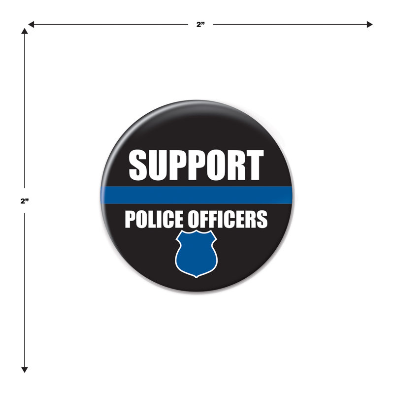 Bouton de soutien aux agents de police