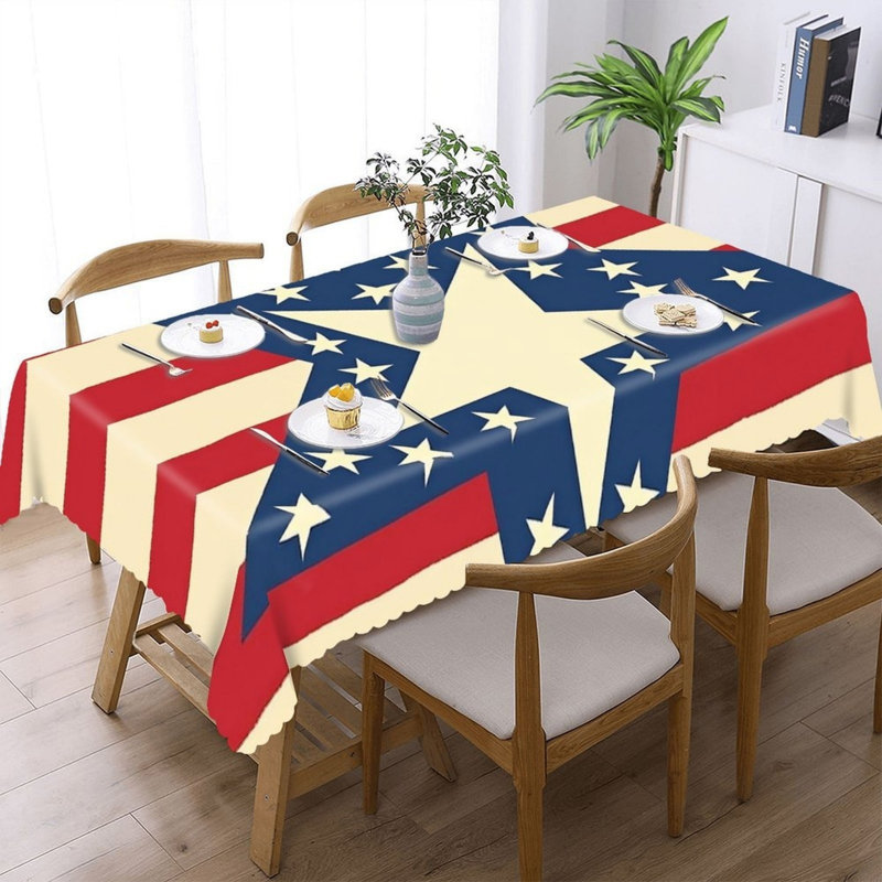 Nappe à rayures festonnées Juneteenth Star, 60 x 120 po