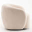 Fauteuil demi-tonneau pivotant rembourré Munehito-986386208