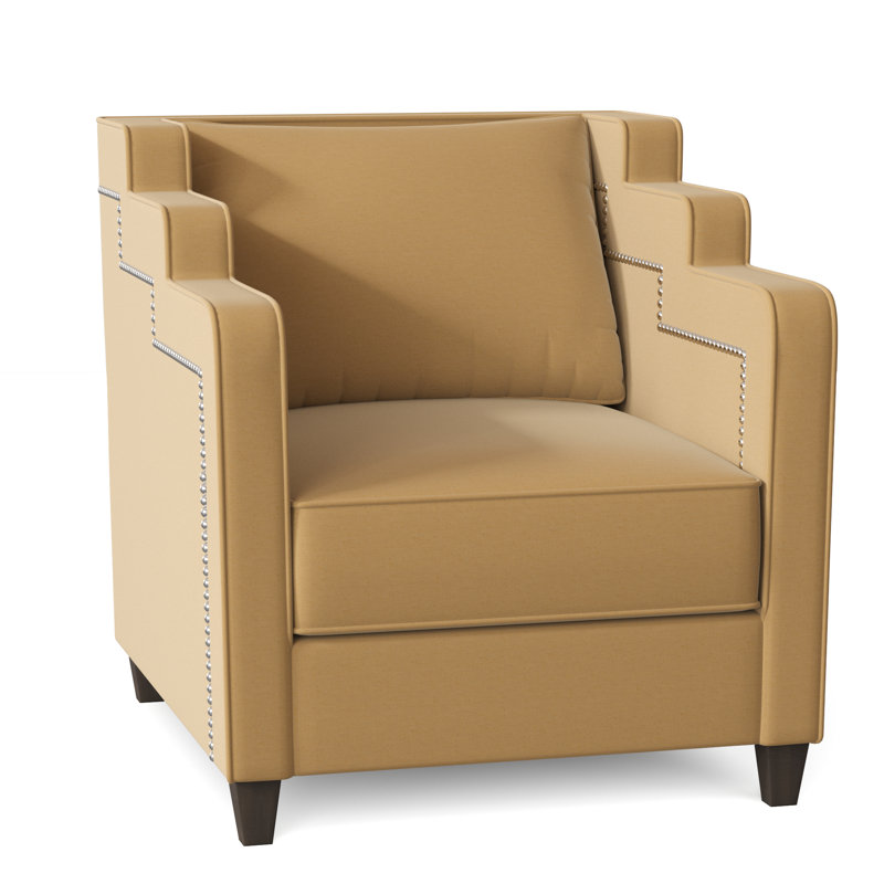 Fauteuil large Abbey, Pollen M9463, Brun acajou