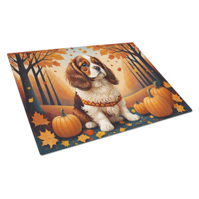 Planche à découper en verre Cavalier Spaniel
