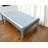 Gray Solid Wood Twin Bed Frame
