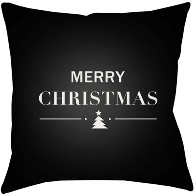 Merry Holiday Indoor/outdoor Throw Pillow