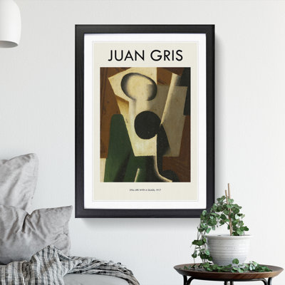 Still Life with a Glass by Juan Gris - 1 Piece Single Picture Frame Wall Art