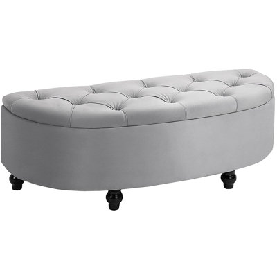 Attalla 120Cm Wide Tufted Round Cocktail with Storage Ottoman