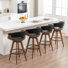Tabouret de comptoir pivotant en similicuir 26 po (ensemble de 4)