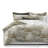 Beige/Ivory Linen 2 Piece Bedspread Set