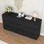 Commode 9 tiroirs sans poignée, commode moderne en bois mat pour la chambre à coucher, commode de rangement pour le salon, le couloir, le vestibule-830240557