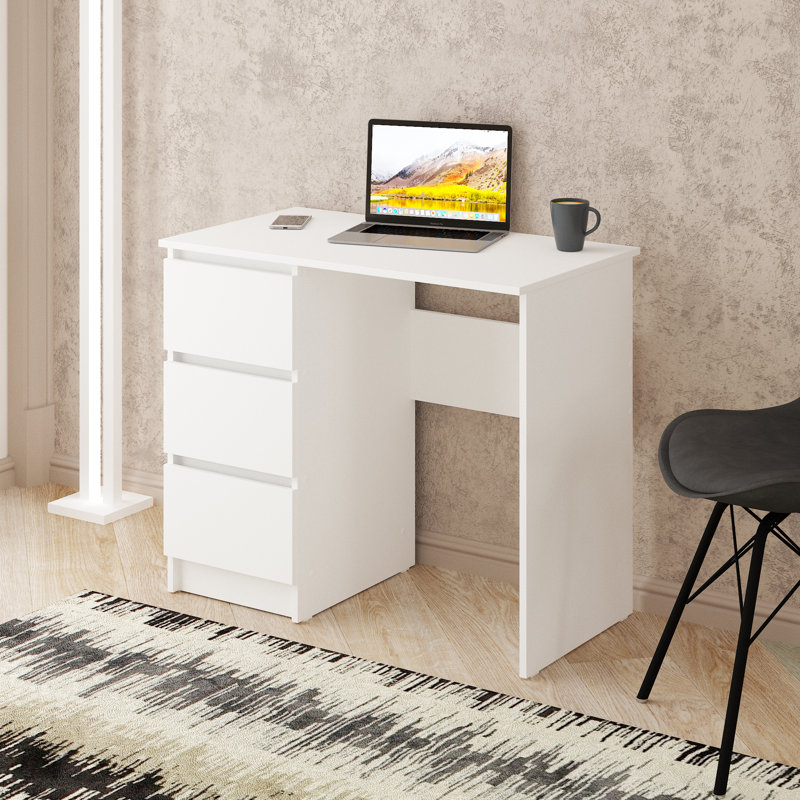 Computer desk Classic Line Cina, White/White