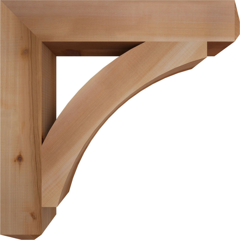Support l 3 3 po x P 24 po x H 24 po Thorton Craftsman, Cèdre rouge de l'Ouest (lisse), H 24 po x l 4 po x P 24 po