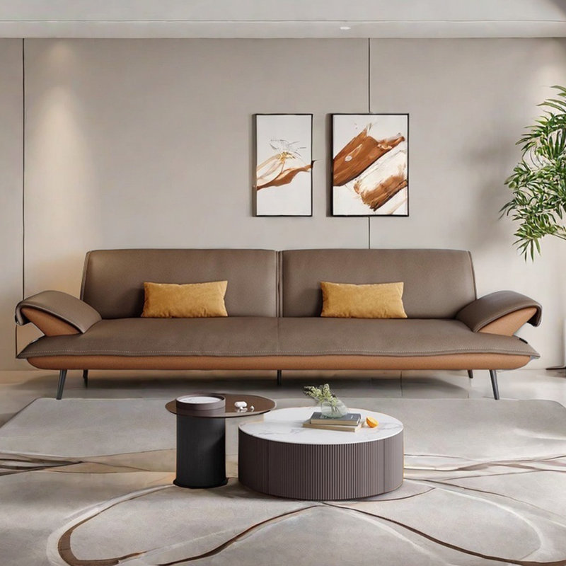 Canapé de luxe italien simple et moderne, H 32,28 po x l 82,67 po x P 41,33 po