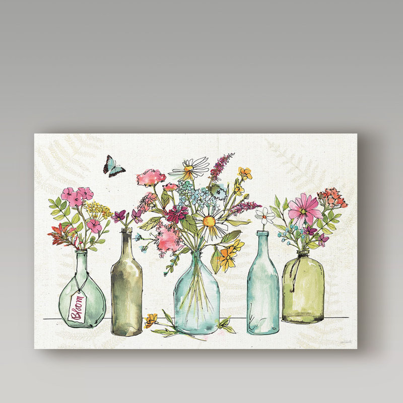 « simply pétales i », reproduction de peinture à l’aquarelle sur toile tendue, H 22 po x l 32 po x P 2 po