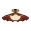 Furrow 16-in Red Semi-Flush Mount-1169661777-1169661782