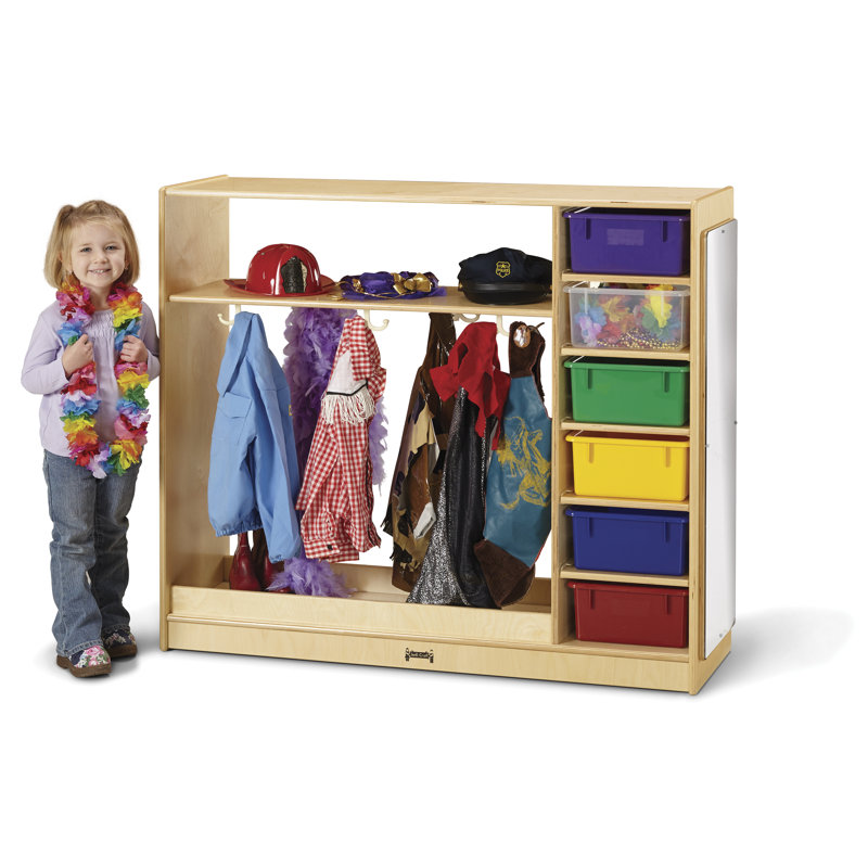 Jonti-Craft® Double Sided 6 Compartment Dress-Up Centre with Bins