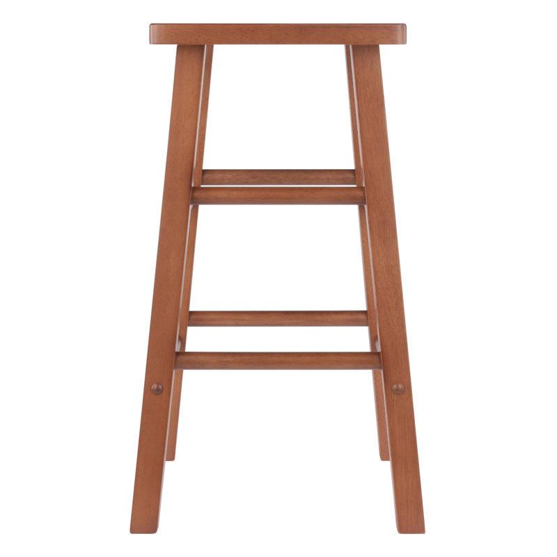 Reza Counter Stool with Solid Wood Frame, Teak, Counter Stool (24.02" Seat Height)