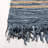 Krimmel Vintage Leather Hand Woven Leather/Cotton Striped Rug in Grey/Beige-164801358