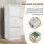 Classeur vertical en métal 40 po pour bureau et maison avec serrure et 3 tiroirs-1558376281