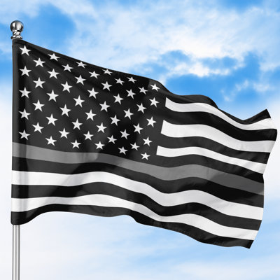 Correctionaal Officers Line Flag Outdoor Flag (3x5ft) by - Durable, Fade-Resistant Polyester, Double-Stitched, Brass Grommets - HD Printed Civilian Service Flag - Made in USA