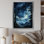 «Blue Sky Celestial Serenity», impressions sur toile paysage et nature