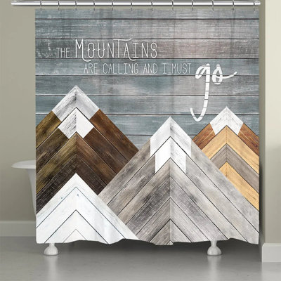 Rideau de douche Mountains Are Calling