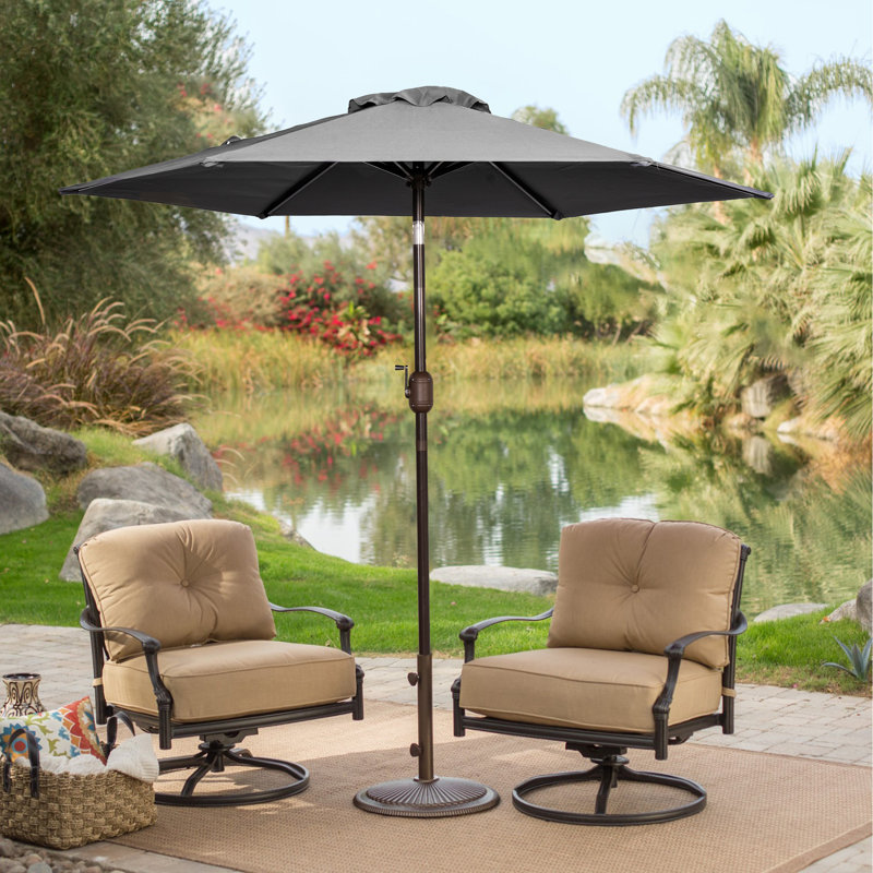 Parasol de marché 7,2 pi Seegmiller, Gris