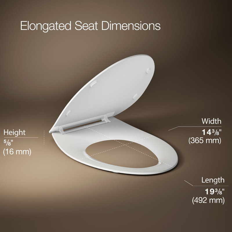 Carbyne Quiet-Close Elongated Toilet Seat