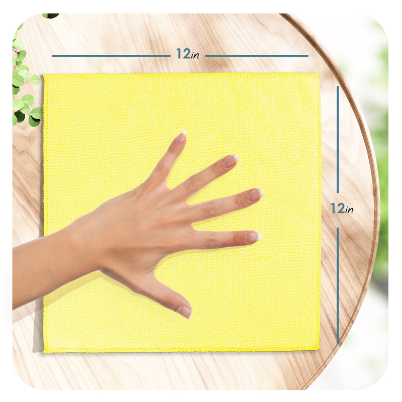 Microfiber Cleaning Cloths, Yellow