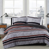 London Fog Warren Stripe Comforter Set