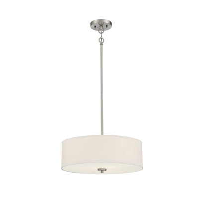 Luminaire en nickel brossé 3 lumières Meridian Millom