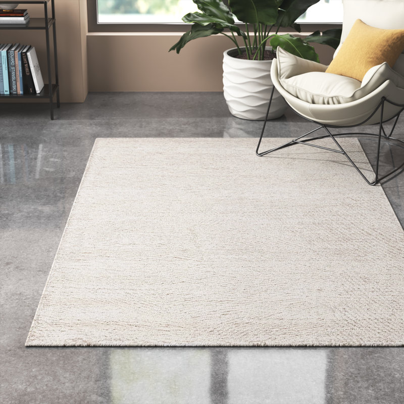 Tapis naturel / ivoire Airan, Rectangle 6 pi x 9 pi