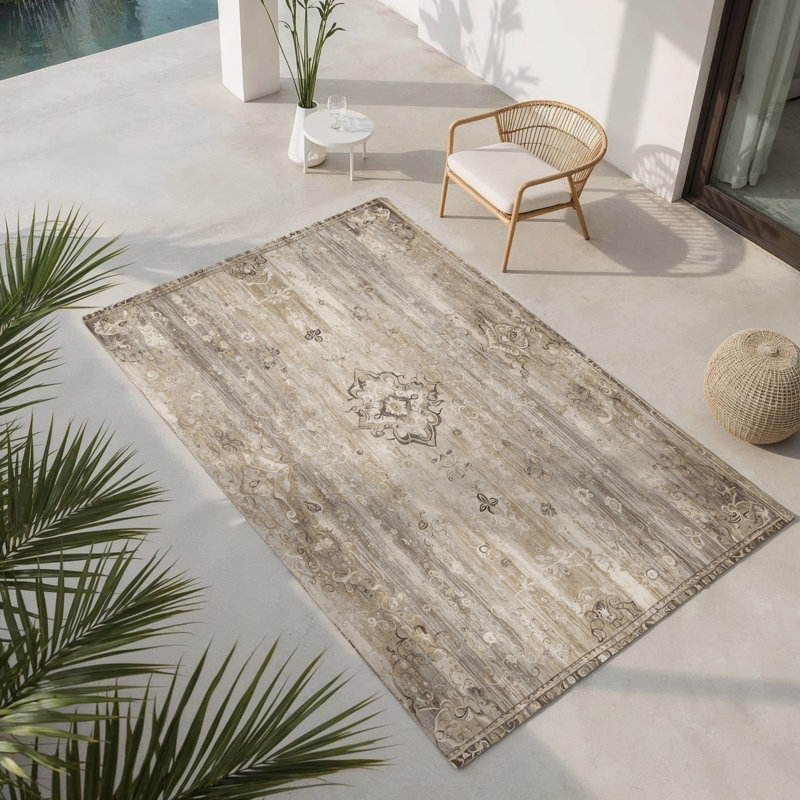 Tapis intérieur et extérieur Whispered Gleam, Rectangle 4pi x 6 pi