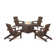 5-Piece AllModern Adirondack Conversation Set with Fire Pit Table_PWS1967