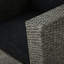 Élégante chaise pivotante d'extérieur - noir / gris, coussin fin et imperméable, assise confort gris noir, - rembourrage, assise relax