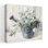 Art contemporain avec fleurs bleues et bouquets bleus