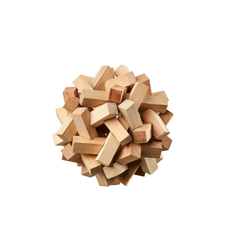 Wooden Puzzle - Wrapped Canvas Rectangle Print, 20cm H x 30cm W x 3.8cm D