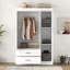 Armoire 3 portes avec 2 tiroirs