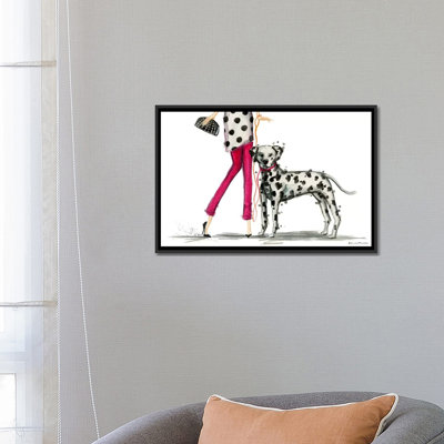 Girls Best Friend, Darla And Her Dalmatian by Bella Pilar - Gallery-Wrapped Canvas Giclée