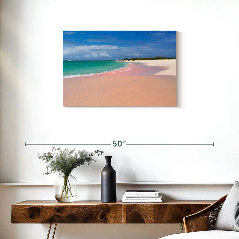 Plage de sable rose Gillard, H 20 po x l 30 po