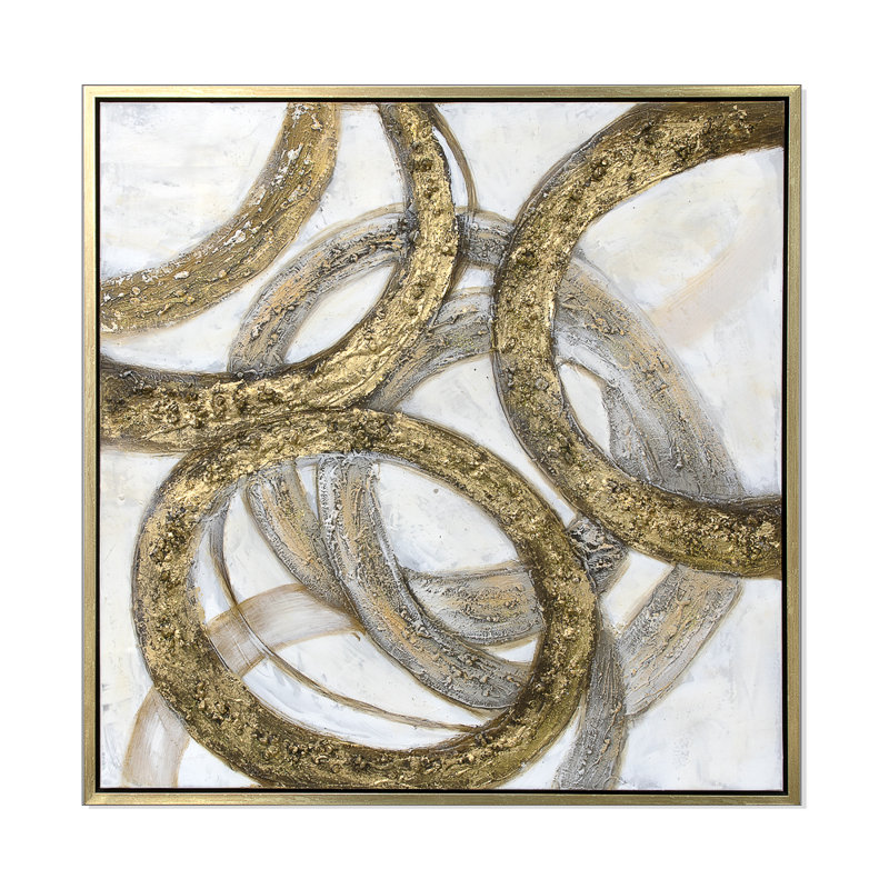 « rings », peinture sur toile encadrée