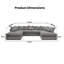 5 Seater Corduroy Corner Sofa -869341877