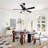 52" 6-Speed Dimmable LED Ceiling Fan with Light and Remote Control, 3 Color Lights, Reversible DC Motor, Double-Sided Wood Blades, 4"/10" Downrods-1019938423