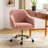 Adan Modern Velvet Task Chair with Wood Frame and Back-1441039655