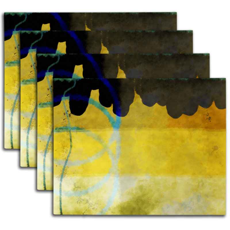 Polyester Abstract Rectangle Placemat